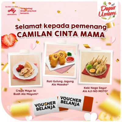 Selamat untuk Pemenang Camilan Cinta Mama